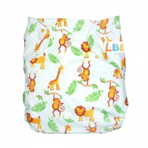 LBB(TM) Baby Resuable Washable Pocket Cloth Diaper,Animals - Click Image to Close