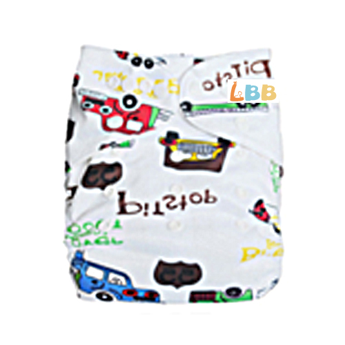 LBB(TM) Baby Resuable Washable Pocket Cloth Diaper,Multi Cars - Click Image to Close