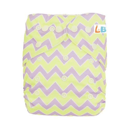 LBB(TM) Baby Resuable Washable Pocket Cloth Diaper,Yellow Stripes - Click Image to Close