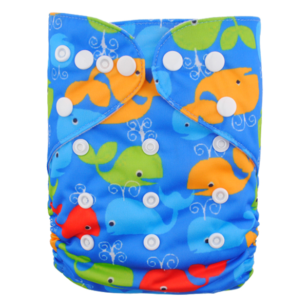 LBB(TM) Baby Resuable Washable Pocket Cloth Diaper,Sharks - Click Image to Close