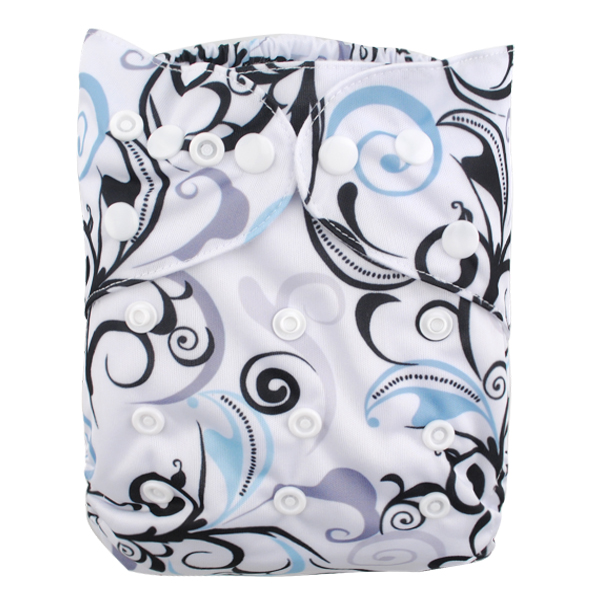 LBB(TM) Baby Resuable Washable Pocket Cloth Diaper,Floral - Click Image to Close