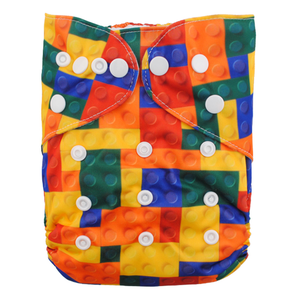 LBB(TM) Baby Resuable Washable Pocket Cloth Diaper,Multi Circles - Click Image to Close