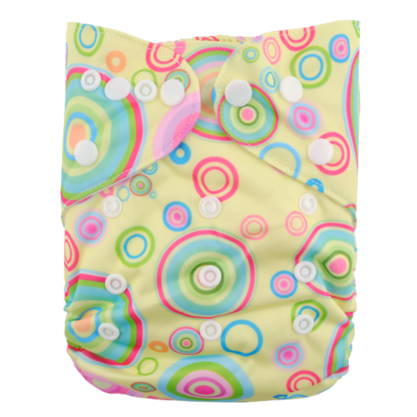 LBB(TM) Baby Resuable Washable Pocket Cloth Diaper,Multicolor Bubble - Click Image to Close