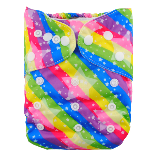 LBB(TM) Baby Resuable Washable Pocket Cloth Diaper,Stars - Click Image to Close