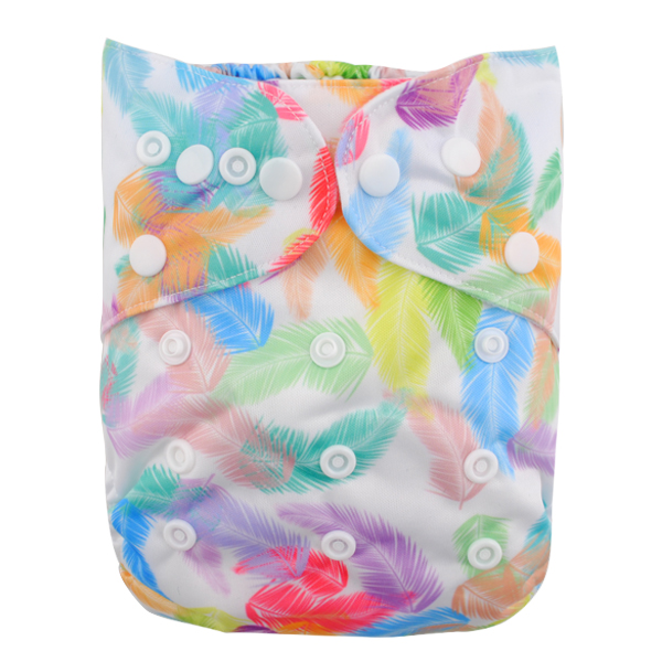 LBB(TM) Baby Resuable Washable Pocket Cloth Diaper,Feather