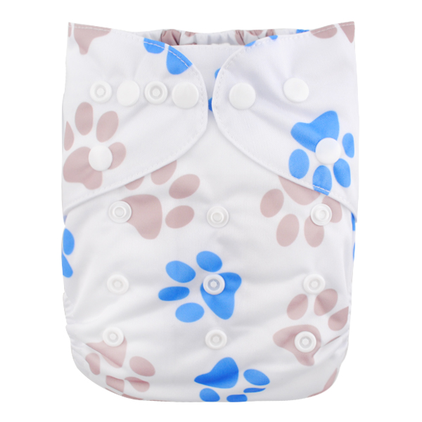 LBB(TM) Baby Resuable Washable Pocket Cloth Diaper,Footprint - Click Image to Close