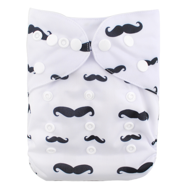 LBB(TM) Baby Resuable Washable Pocket Cloth Diaper,Beard - Click Image to Close