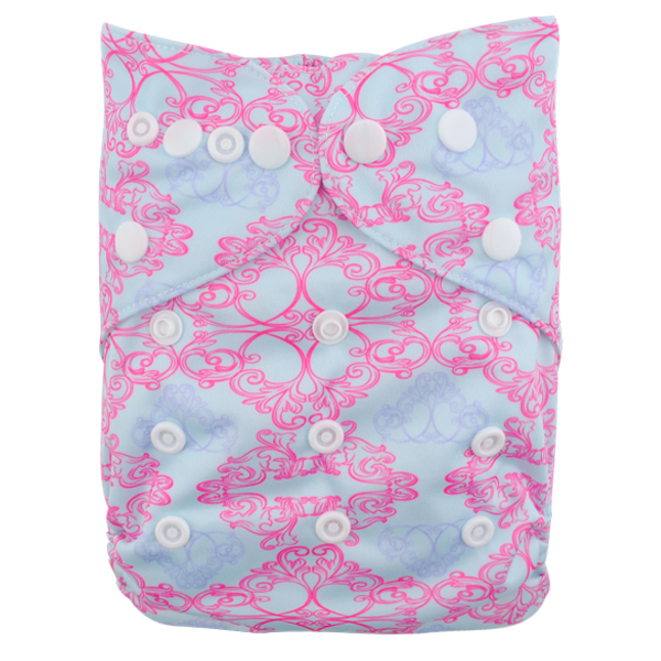 LBB(TM) Baby Resuable Washable Pocket Cloth Diaper,Pink Flowers